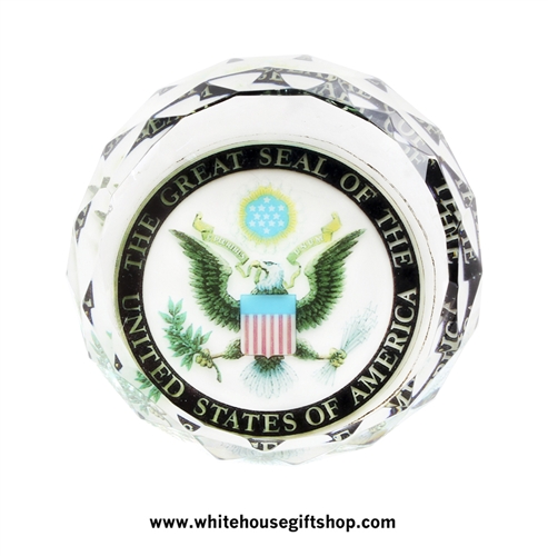 Glass Great Seal Paperweight