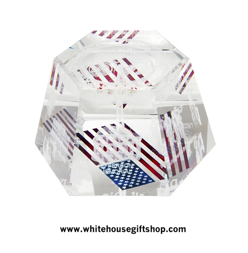 American Flag Laser Cube