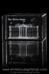 White House Glass Paperweight