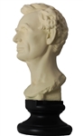 Young Lincoln Bust, White, 13 inches, Memorial