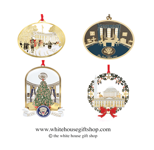 The 1991 - 1994 White House Ornament Set