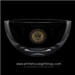 Gold Seal of the President Crystal Glass White House Dining Room Bowl from the Official White House and Historical Gift Shop