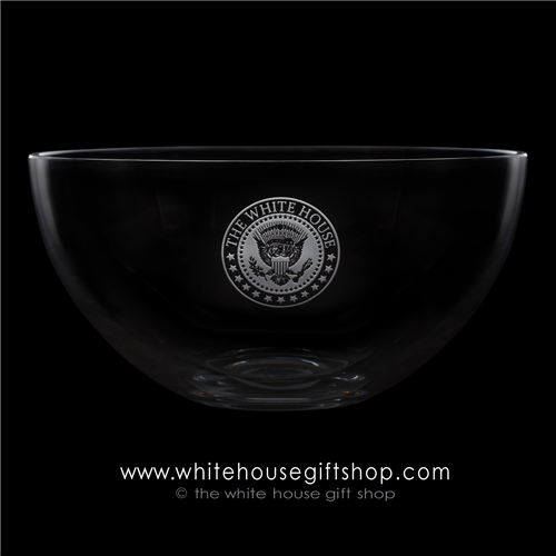 Gold Seal of the President Crystal Glass White House Dining Room Bowl from the Official White House and Historical Gift Shop-presidential glassware