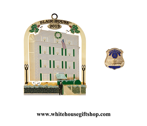 2013 White House Ornament & Police Pin