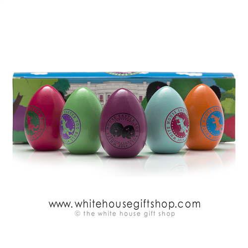 2014 White House Wooden Easter Eggs, Pres Barack Obama signed egg