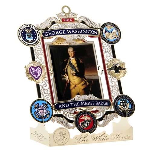 2016 White House Christmas Ornament: George Washington