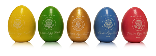 2018 White House Wooden Easter Eggs, Signed by President Trump and  First Lady Melania Trump