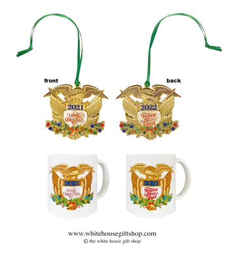 2021 Official White House Ornament & Coffee Mug Combination