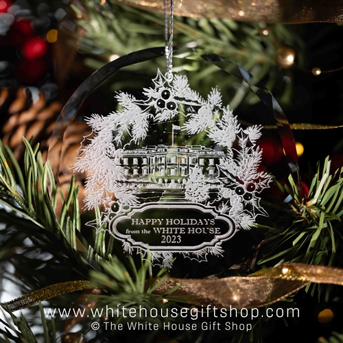 2023 and 2024 Official White House Ornament from White House Gift Shop History Collection