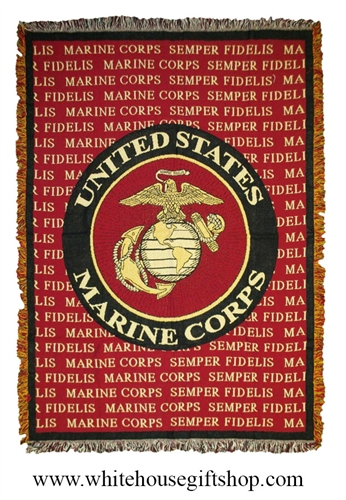 U.S. Marine Corps Throw & Blanket