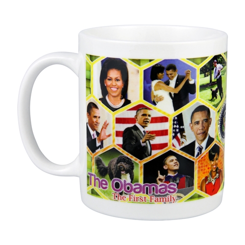 Obama First Family History and Collage Photo Mug from the White House Gift Shop
