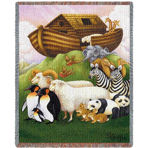 Noah's Ark Themed Throw from the White House Gift Shop
