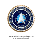 Space Force Lapel Pins, Hat Pins Inauguration Sale, USAF Historical 47th President Trump Inaugural Event, United States Air Force Space Force Quality Pin, Photo Soon of Actual Pin, Quality Enamels, Detail, 3/4 inch across, White House Gift Shop, Est 1946