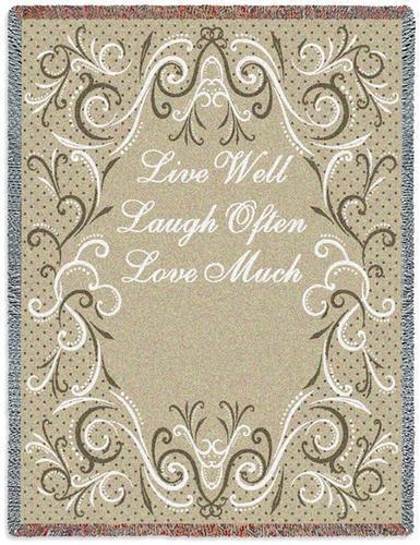 Live, Laugh, Love Throw Blanket, Great Gift SALE