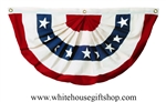 American Flag Pleated Full Fan with Stars