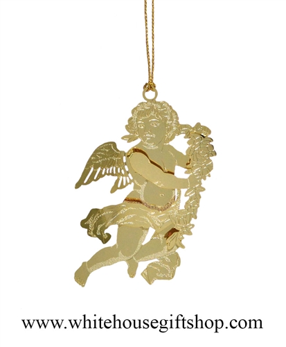 Classic Cherub White House Ornament