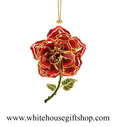 White House Rose Garden Commemorative Flower Ornament