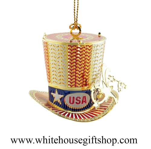 Uncle Sam USA White House Gift Shop Americana Ornament
