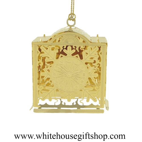 Christmas Clock White House Gift Shop Ornament