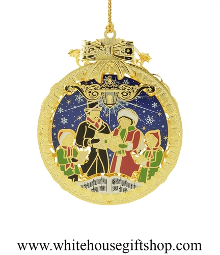 Christmas Carolers White House Ornament