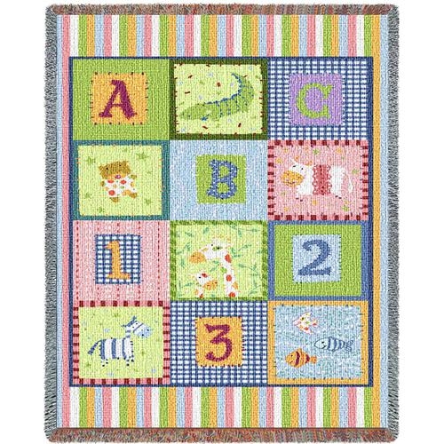 Favorite kids colors, Baby blanket throw from White House Gift Shop