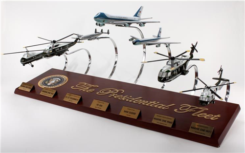 Air Force One 7-Plane Set, Presidential Aircraft Collection White House War Room Displayed All Official Presidents' Planes from the Official White House Historical Gift Shop Since 1946 gift from Anthony Giannini