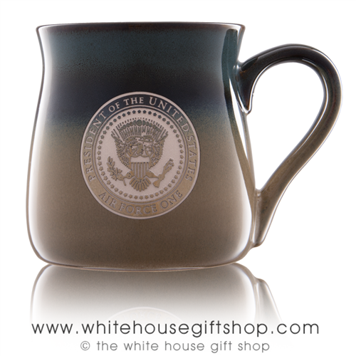 Air Force One Presidential Extra Large 26 Ounce large Bistro Mug, etched in America, United States Eagle, quality mugs from official White House Gift Shop.
