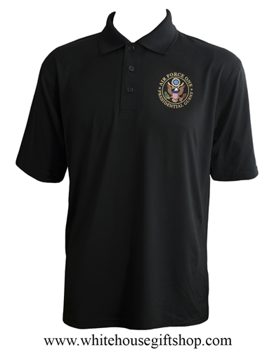 Air Force One Presidential Guest Polo- Black