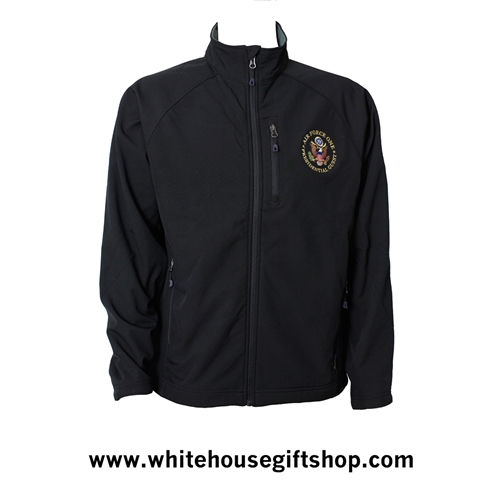 Jacket, Air Force One Presidential Guest, Soft Shell Black Fleece lined mid weight