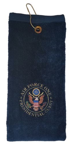 Air Force Presidential Crew Golf Towel, Made in The USA, Cotton, White House Seal