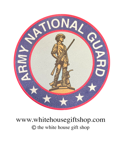 Army National Guard Coasters Set of 4, Designed at Manufactured by the White House Gift Shop, Est. 1946. Made in the USA