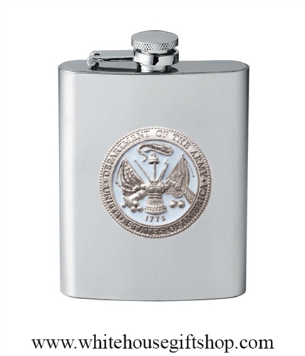 Heritage Pewter Department of the Army Flask