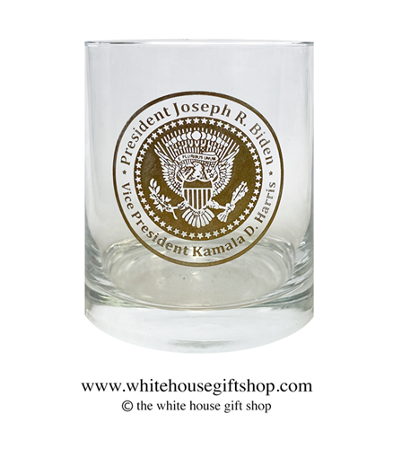 White House 14 oz Old Fashioned Glasses, Presidential Seal, President Eagle official authentic Glassware