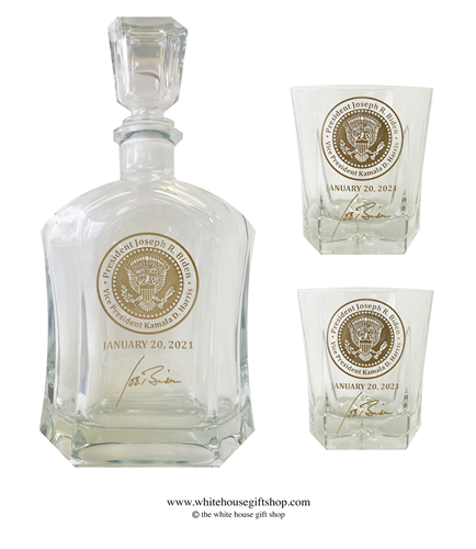 President Biden Inauguration Decanter Set