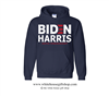 46th POTUS Joseph R. Biden & VPOTUS Kamala Harris Hooded Sweatshirt in Navy Blue