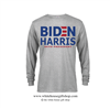 46th POTUS Joseph R. Biden & VPOTUS Kamala Harris Long Sleeve T-shirt in Grey