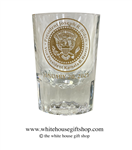 White House Shot Glass, Presidential Seal, President Eagle official authentic Glassware