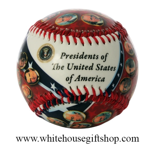 All Presidents of the United States Baseball Including Donald J. Trump from the Official White House Gift Shop Established 1946 by Presidential Order and U.S. Secret Service