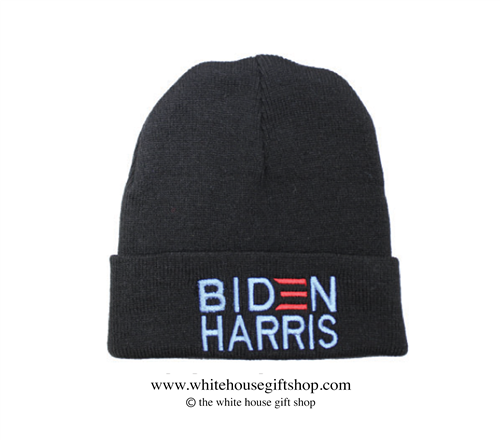 Joseph R. Biden Beanie in Black, 46th President of the United States, Official White House Gift Shop Est. 1946 by Secret Service Agents