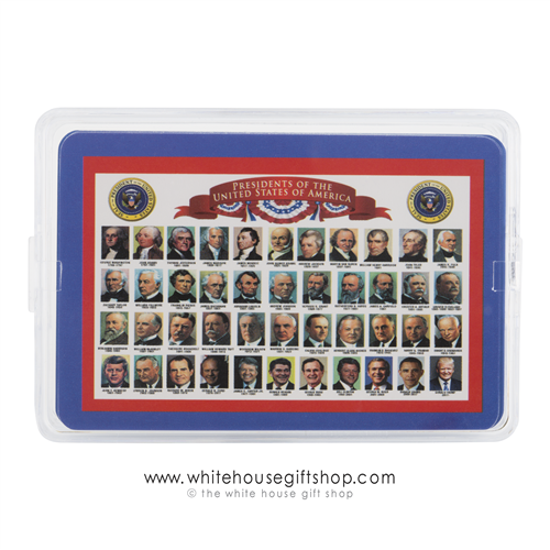 All Presidents Playing Card Deck with President Trump, poker game cards, Presidential Portraits, 45th President