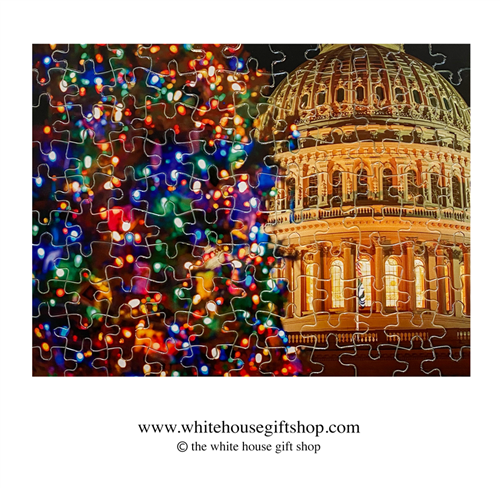 The Capitol Building at Night, 110 Piece Jigsaw Puzzle, Made in USA!