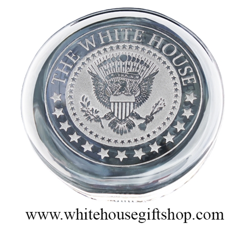 The White House Glass Paperweight