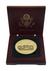 Create Your Own Coin Set, Coin Case Only, Single, Coin Not Included, Cherry Wood Finish Case Only, For Coins Up to 1.5"