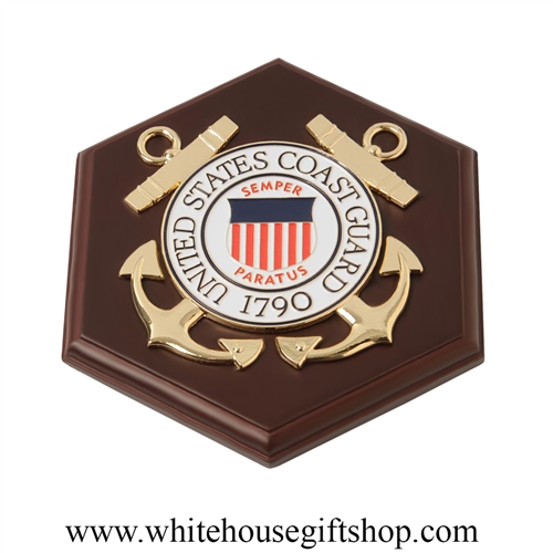 United States Coast Guard, USCG, 7 inch Wall Plaque Medallion, Made in the USA, Select Box Type