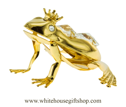 Gold Frog Prince Ornament