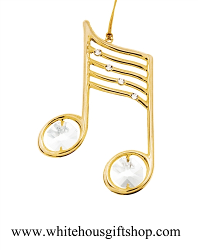 Gold Music Note Ornament