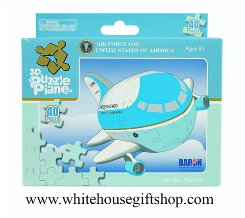 Air Force One 3D Puzzle Plane by Daron, 40 Pieces, Ages 5 to Adult from the White House Gift Shop