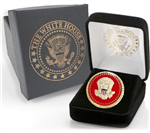 Red Presidential Eagle Lapel Pin