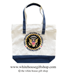 The United States of America Eagle Seal Canvas Tote Shopping Bag