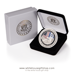US Embassy Jerusalem, American Embassy Israel coin, Limited Edition 1500 coins, numbered, certificates, custom coin cases, commemorating relocation of Capital City and Embassy to Jerusalem, May 2018 by President Trump and Ambassador David Friedman.